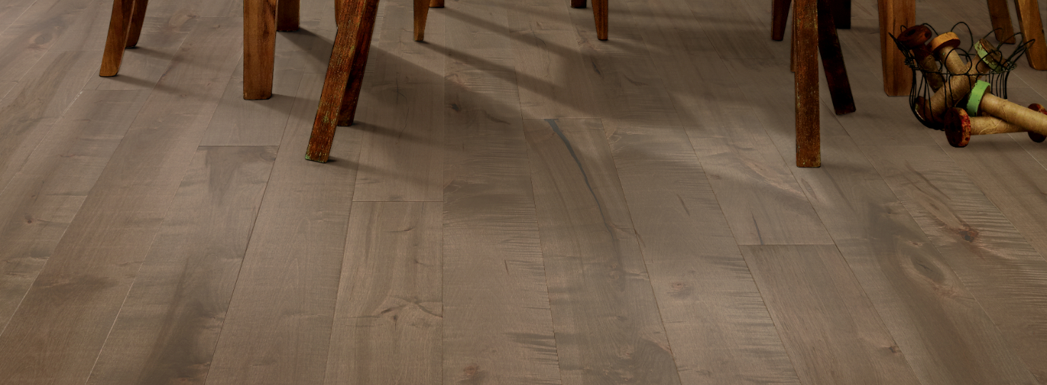 Red Maple Hardwood Flooring in Dining Room